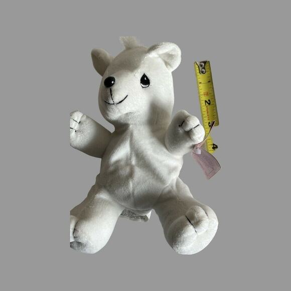 Vintage 1998 Precious Moments Tender Tails Enesco White Polar Bear Plush - Picture 3 of 5